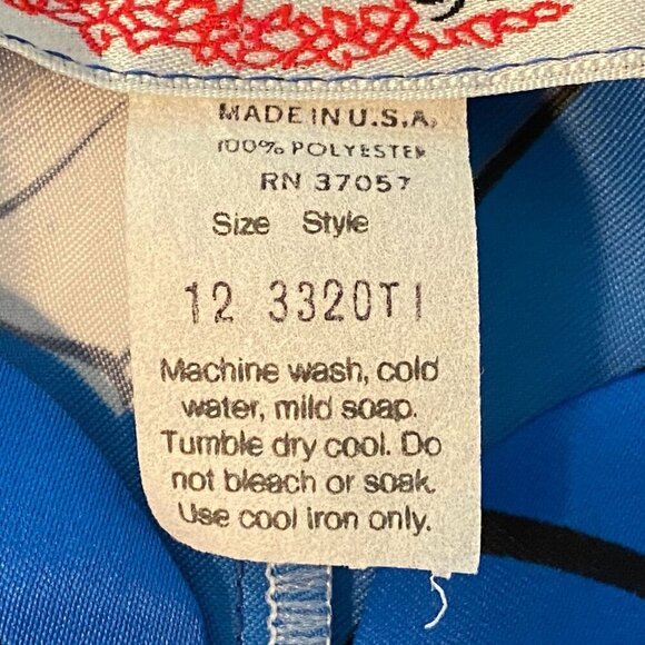 Vintage Nani of Hawaii Muumuu Maxi Dress Kaftan Size 12 Cap Sleeves Floral - Picture 7 of 7